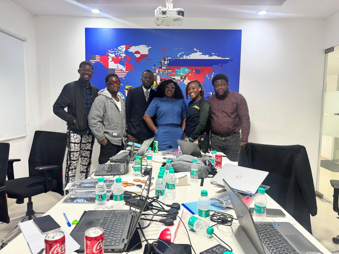 Software development team working